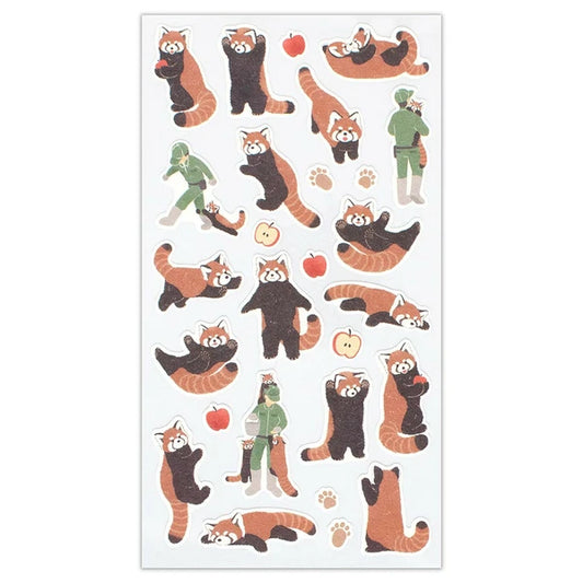 Red Panda and Keeper Sticker Sheet | NB Co. (Japan)