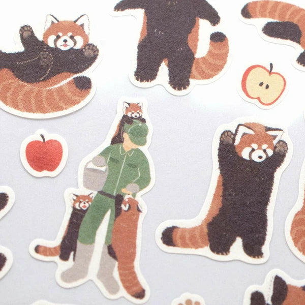 Red Panda and Keeper Sticker Sheet | NB Co. (Japan)
