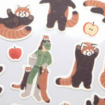 Red Panda and Keeper Sticker Sheet | NB Co. (Japan)