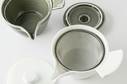 Suzume Chaki Teapot | White | Oda Pottery (Japan)