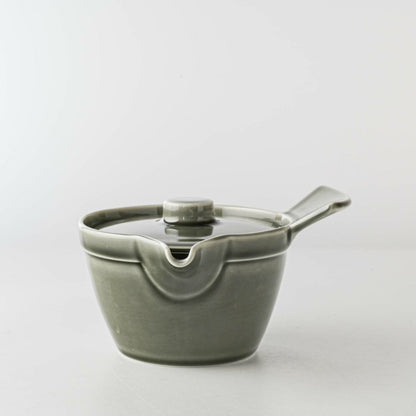 Suzume Chaki Teapot | Sumi Ink| Oda Pottery (Japan)
