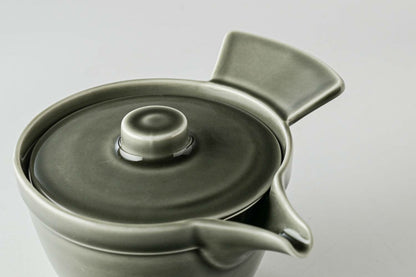 Suzume Chaki Teapot | Sumi Ink| Oda Pottery (Japan)
