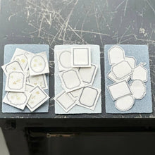 Load image into Gallery viewer, Letterpressed Frame Label Memo Pad | Dark Blue | Oeda Letterpress(Japan)
