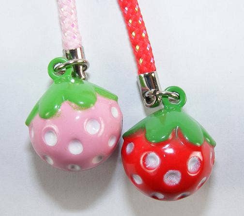 Strawberry Bell Phone Charm