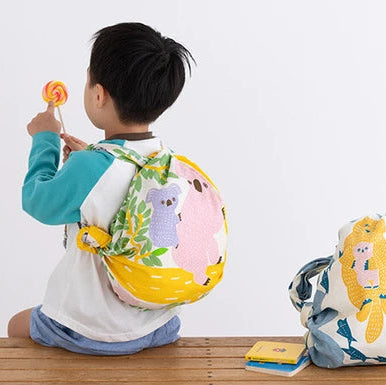 Bear & Sake Furoshiki Wrapping Cloth | Kata Kata x Musubi (Japan)