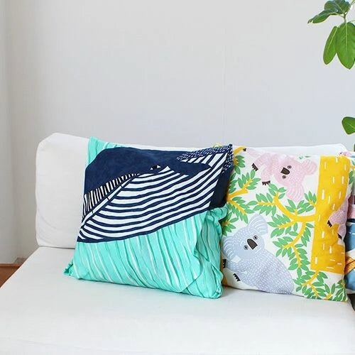 Blue Whales Furoshiki Wrapping Cloth | Kata Kata x Musubi (Japan)