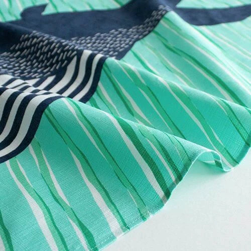 Blue Whales Furoshiki Wrapping Cloth | Kata Kata x Musubi (Japan)