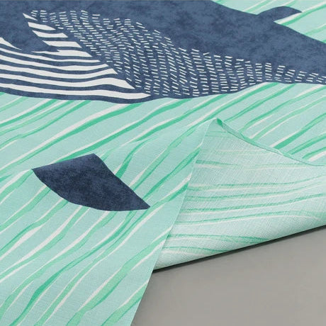 Blue Whales Furoshiki Wrapping Cloth | Kata Kata x Musubi (Japan)