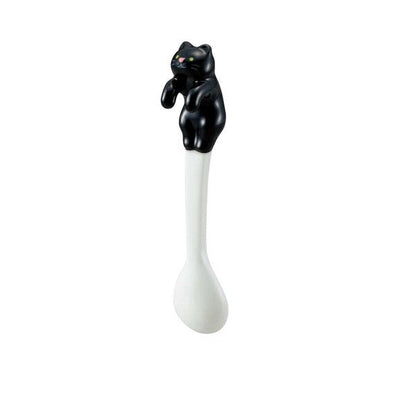 Climbing Cat Mug Spoon | Black | Decole (Japan)
