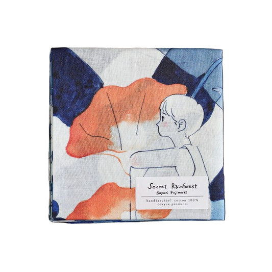 Cotton Handkerchief | Secret Rainforest | Sayuri Fujimaki x cozyca (Japan)