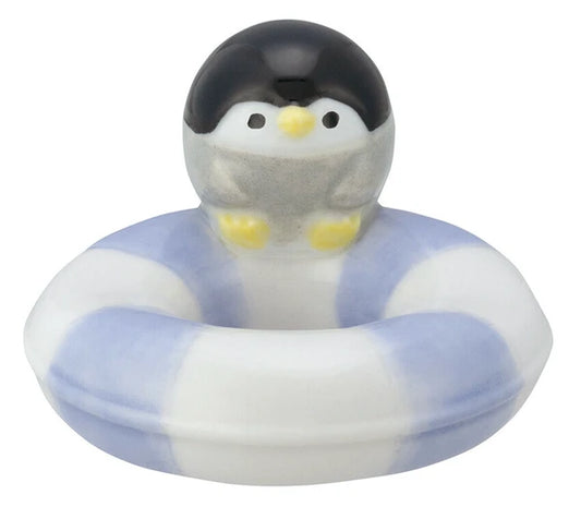 Penguin and Floatie Chopsticks Rest | Decole (Japan)