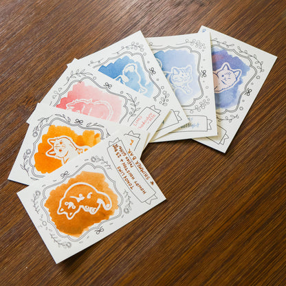 Neighborhood Cats ink swatch cards by Thousand Skies, alternate view 11