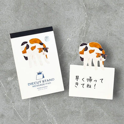Die-Cut Stand Message Pad | Animal Series (Japan)