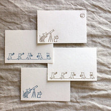 Load image into Gallery viewer, Mini Letterpressed 2 Framed Label Book | The Mice Gazing at the Stars | Oeda Letterpress(Japan)
