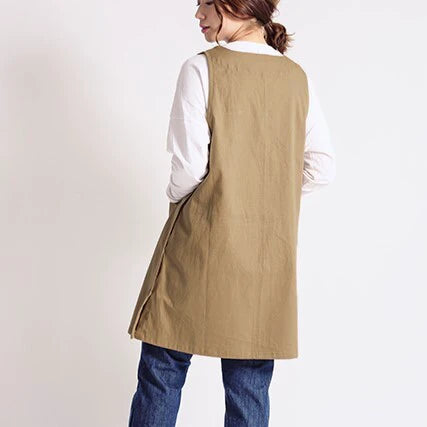 Side-Button Chino Apron | Page One (Japan)