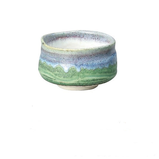 Deep Sea Matcha Bowl | Iguchi Kiln (Kyo/Kiyomizu Ware, Japan)