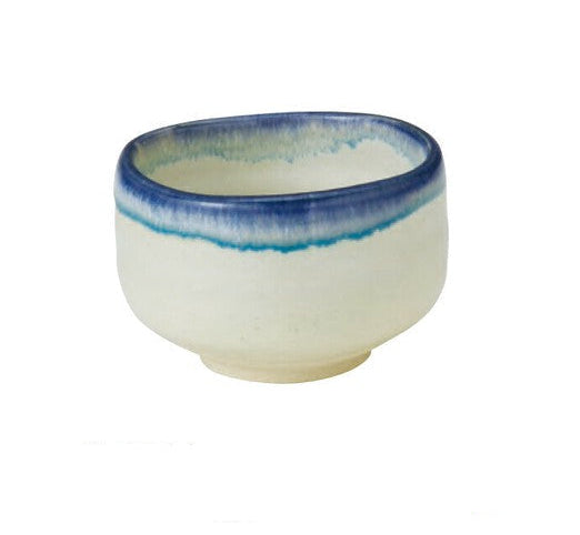 Kuresu Blue Stream Matcha Bowl | Kaneta Hakuhyun Kiln (Kyo/Kiyomizu Ware, Japan)