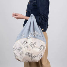 Load image into Gallery viewer, Frogs and Rabbits (Lavender) Furoshiki Wrapping Cloth | Musubi (Japan)
