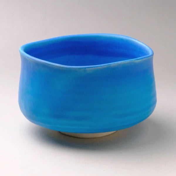 Turkish Glaze Deep Blue Matcha Bowl | Mino Ware (Japan)
