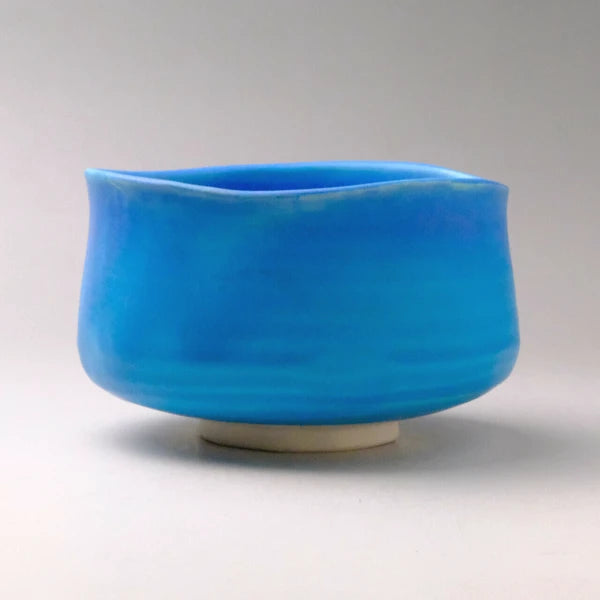 Turkish Glaze Deep Blue Matcha Bowl | Mino Ware (Japan)
