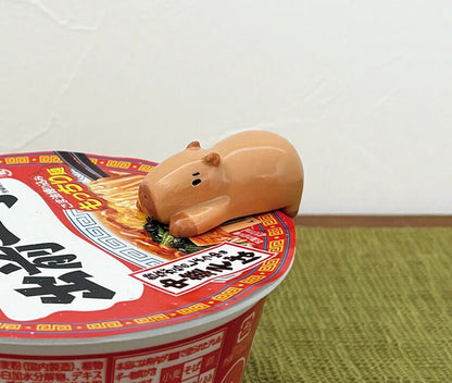Capybara Chopstick Rest/Cup Ramen Lid Weight| Decole (Japan)