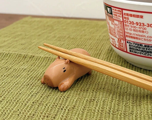 Capybara Chopstick Rest/Cup Ramen Lid Weight| Decole (Japan)