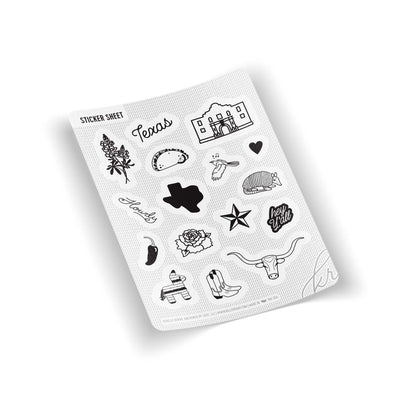 Texas Sticker Sheet | Kelly Renay (TX)