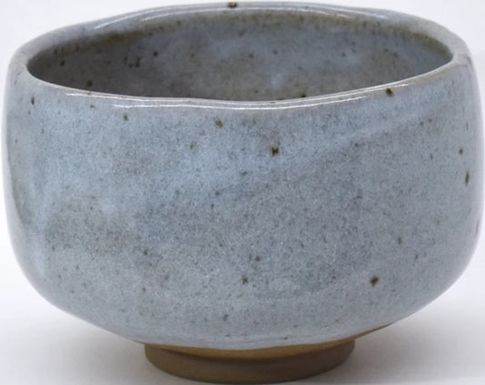 Ceramic Speckled Grey Karatsu Style Matcha Bowl (Japan)
