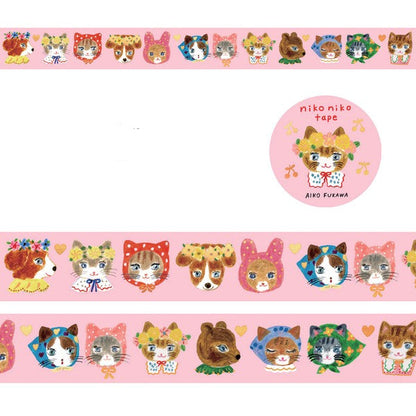Niko Niko Gold Foil Washi Tape | Cozyca x Aiko Fukawa (Japan)