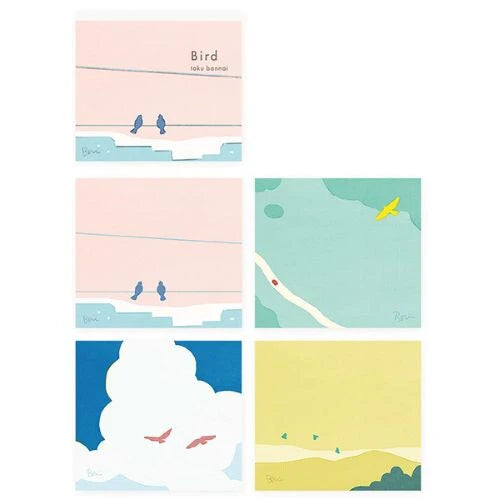 Bird Memo Pad | Taku Bannai x cozyca products (Japan)