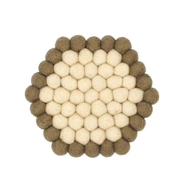 Felted Wool Ball Coaster | Tomo (Japan)