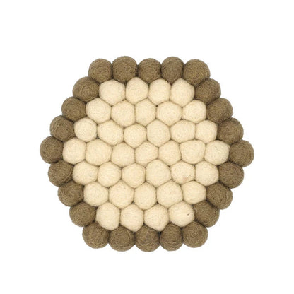 Felted Wool Ball Coaster | Tomo (Japan)