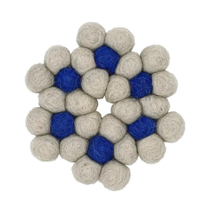 Felted Wool Flower Coaster | Tomo (Japan)