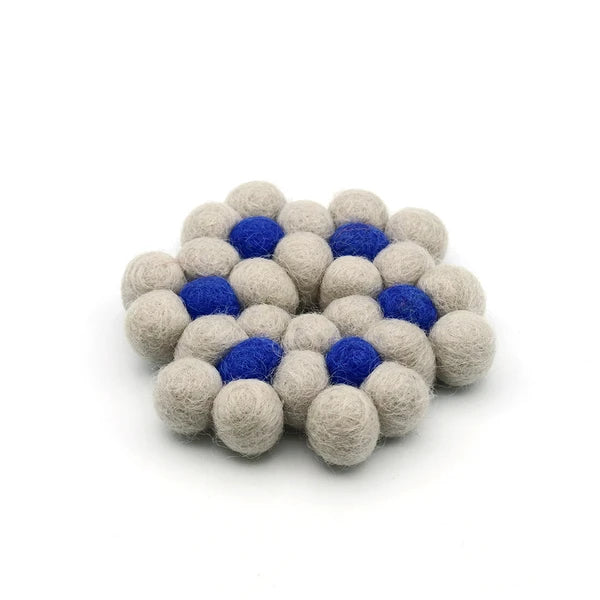 Felted Wool Flower Coaster | Tomo (Japan)