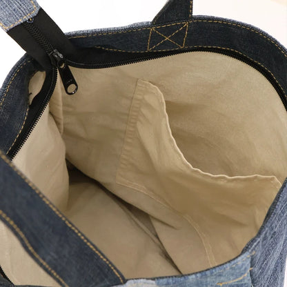 Patchwork Denim Tote Bag (Japan)