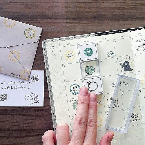 Hancoco Slide Layer Stamp Set | Kutsuwa (Japan)