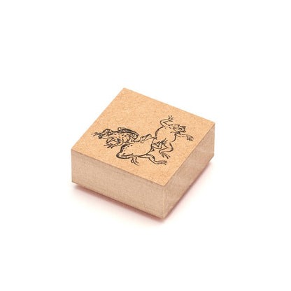 Choju Giga Birds & Beasts Wood & Rubber Stamp Set |  Tokyo Seihan (Japan)