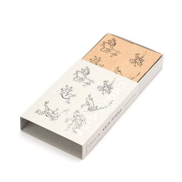 Choju Giga Birds & Beasts Wood & Rubber Stamp Set |  Tokyo Seihan (Japan)