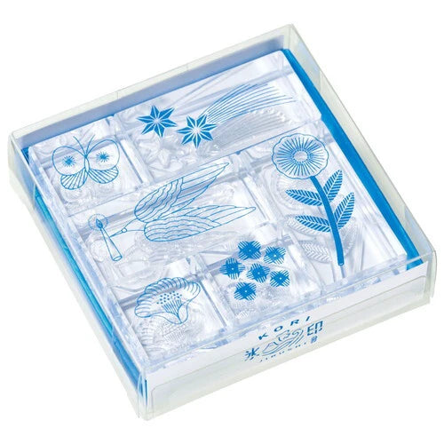 KORI JIRUSHI Clear 6 Piece Acrylic Set | Cats | Hitotoki (Japan)