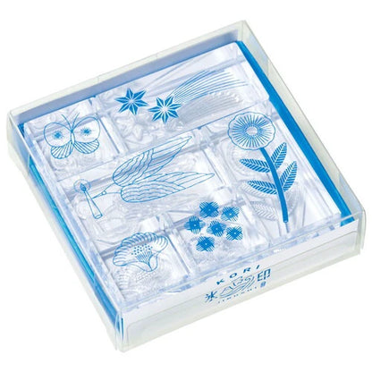 KORI JIRUSHI Clear 6 Piece Acrylic Set | Cats | Hitotoki (Japan)