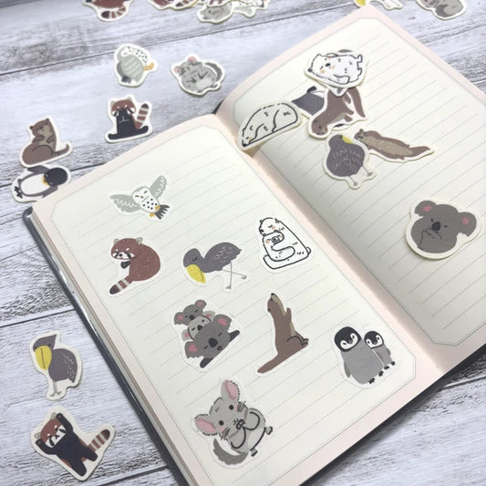 Red Panda Banana Paper Flake Stickers | Banana and Planet (Japan)