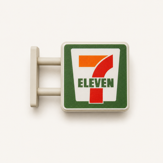 Japanese Street Sign Lighted Magnet | 7 Eleven