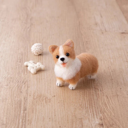 Needle Felting Kit | Corgi Puppy | Hamanaka (Japan)