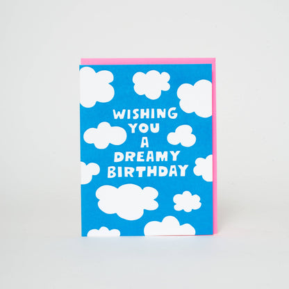 Dreamy Birthday Clouds LetterpressCard | Ashkahn x Egg Press (OR)