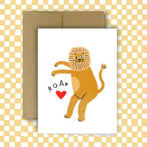 LION'S ROAR Greeting Card | Rani Ban Co (NY)