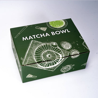 Side Handle Porcelain Katakuchi Matcha Bowl | Glossy White