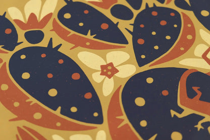 Nopal Bloom Screenprint | 11" x 14" Edition | DKNG Studios (CA)
