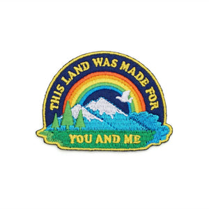 This Land Is Your Land Embroidered Patch | Lucky Horse Press (NJ)