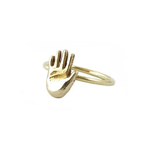 Tiny Hand Ring Brass | Therese Kuempel (IL)