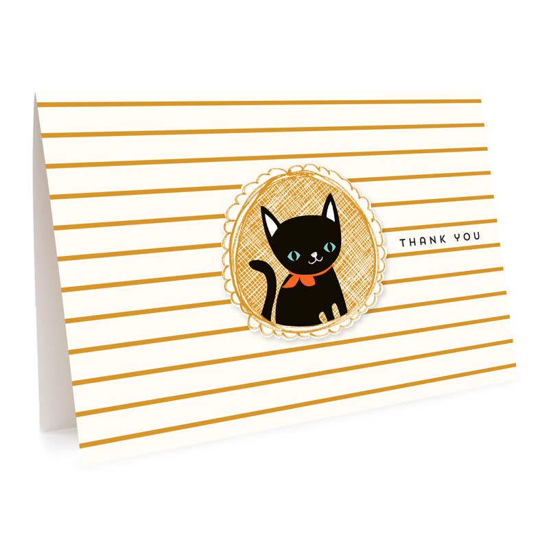 Black Cat Thank You Card | Night Owl Paper Goods (AL)